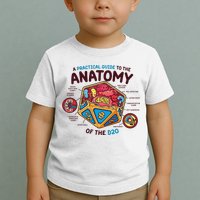 Anatomy Of The D20 Polyhedral 20 Sided Dice Funny RPG Toddler T-Shirt