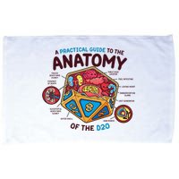 Anatomy Of The D20 Polyhedral 20 Sided Dice Funny RPG Microfiber Hand Towel
