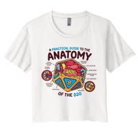Anatomy Of The D20 Polyhedral 20 Sided Dice Funny RPG Crop Top