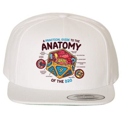 Anatomy Of The D20 Polyhedral 20 Sided Dice Funny RPG Wool Snapback Cap