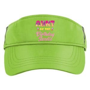 Aunt Of The Birthday Sweetie Ice Cream Birthday Adult Drive Performance Visor