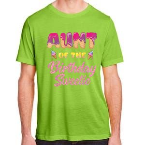 Aunt Of The Birthday Sweetie Ice Cream Birthday Adult ChromaSoft Performance T-Shirt