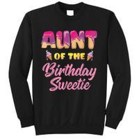 Aunt Of The Birthday Sweetie Ice Cream Birthday Sweatshirt