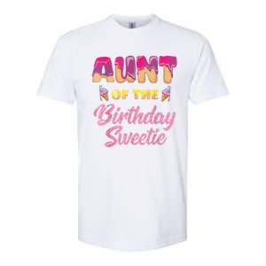 Aunt Of The Birthday Sweetie Ice Cream Birthday Softstyle CVC T-Shirt