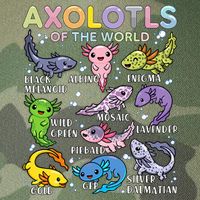 Axolotls Of The World Axolotl Kawaii Animals Salamander Legacy Tie Dye Trucker Hat
