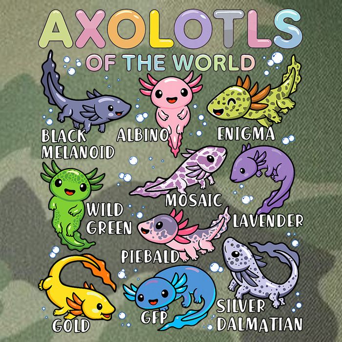 Axolotls Of The World Axolotl Kawaii Animals Salamander Legacy Tie Dye Trucker Hat