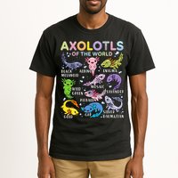 Axolotls Of The World Axolotl Kawaii Animals Salamander Tall T-Shirt