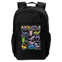 Axolotls Of The World Axolotl Kawaii Animals Salamander Backpack