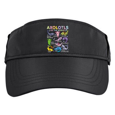 Axolotls Of The World Axolotl Kawaii Animals Salamander Adult Drive Performance Visor