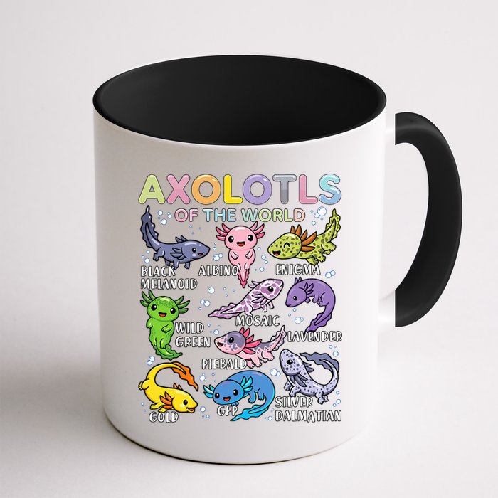 Axolotls Of The World Axolotl Kawaii Animals Salamander Mug