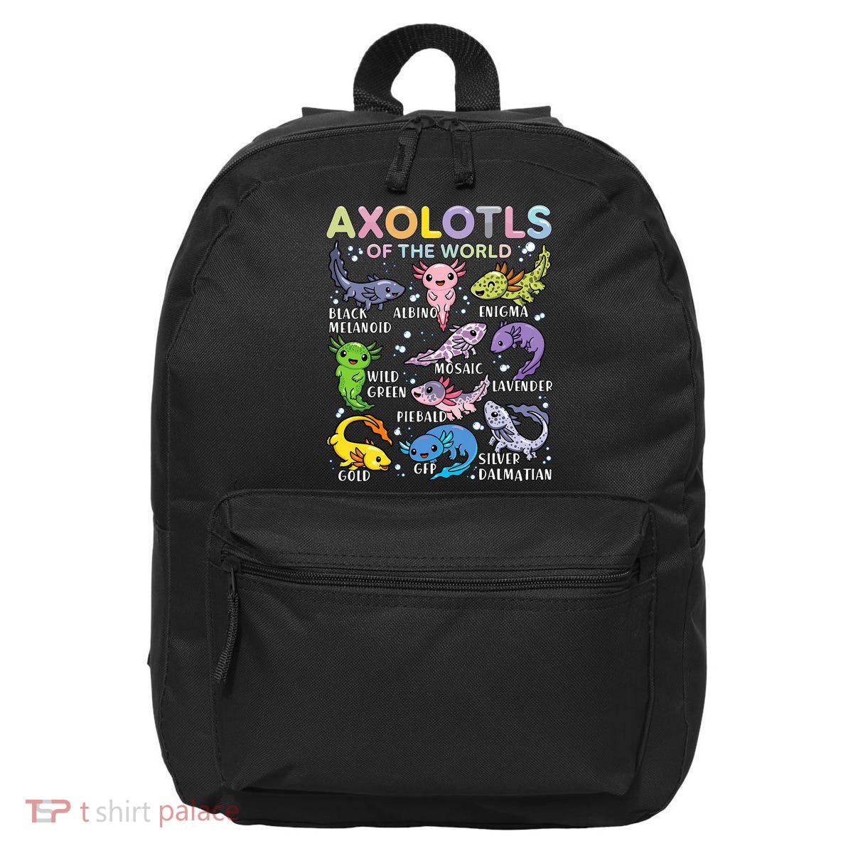 Axolotls Of The World Axolotl Kawaii Animals Salamander 16 in Basic Backpack