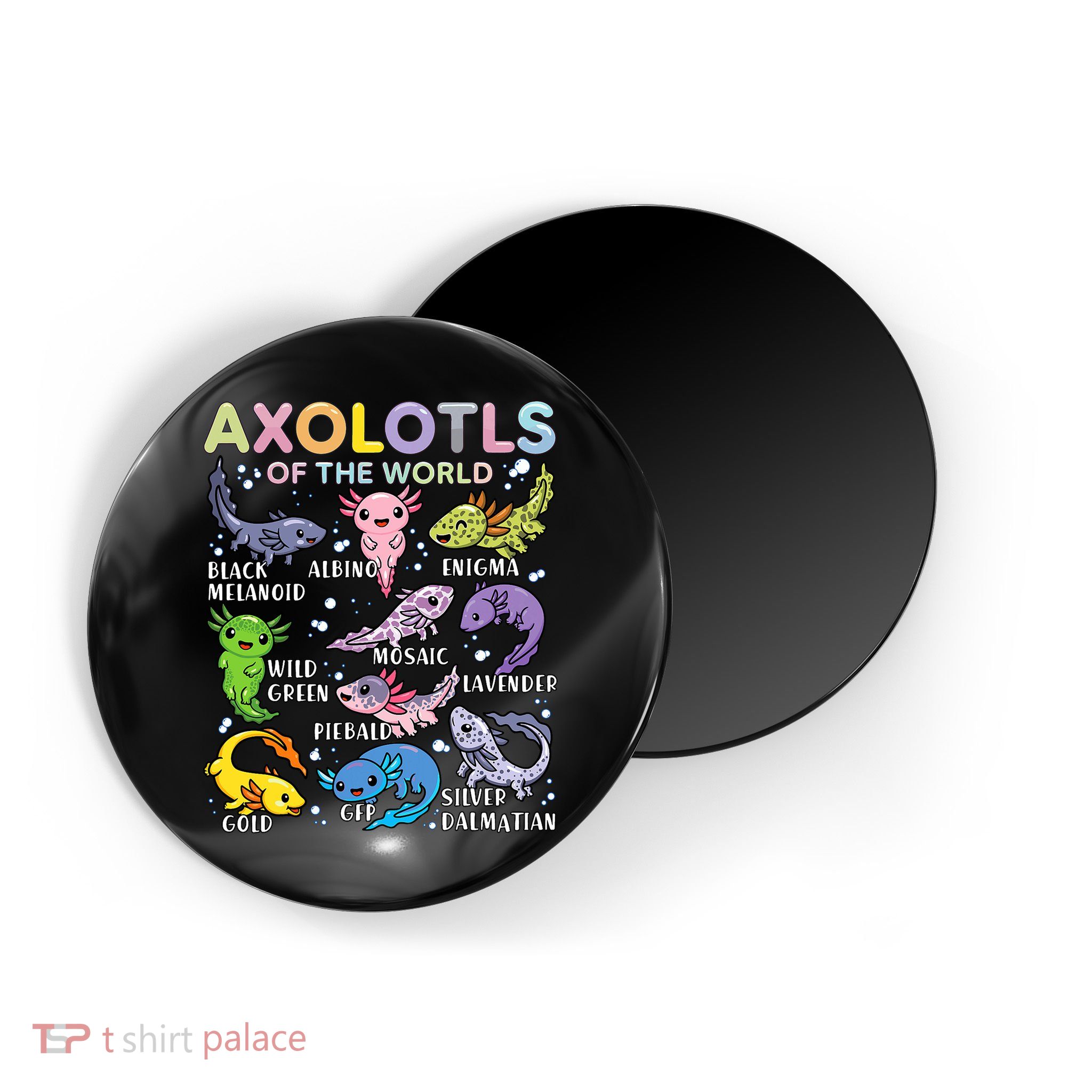 Axolotls Of The World Axolotl Kawaii Animals Salamander Magnet
