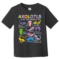 Axolotls Of The World Axolotl Kawaii Animals Salamander Toddler T-Shirt