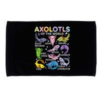 Axolotls Of The World Axolotl Kawaii Animals Salamander Microfiber Hand Towel