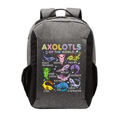 Axolotls Of The World Axolotl Kawaii Animals Salamander Vector Backpack