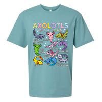 Axolotls Of The World Axolotl Kawaii Animals Salamander Sueded Cloud Jersey T-Shirt