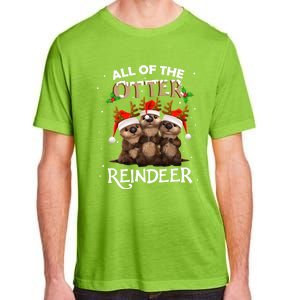 All Of The Otter Reindeer Christmas Funny Cute Gift Adult ChromaSoft Performance T-Shirt