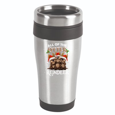 All Of The Otter Reindeer Christmas Funny Cute Gift 16oz Travel Tumbler