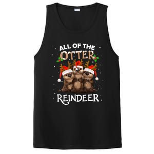 All Of The Otter Reindeer Christmas Funny Cute Gift PosiCharge Competitor Tank