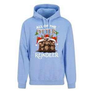 All Of The Otter Reindeer Christmas Funny Cute Gift Unisex Surf Hoodie