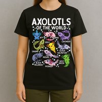 Axolotls Of The World Cute Kawaii Axolotl T-Shirt