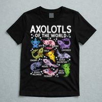 Axolotls Of The World Cute Kawaii Axolotl T-Shirt