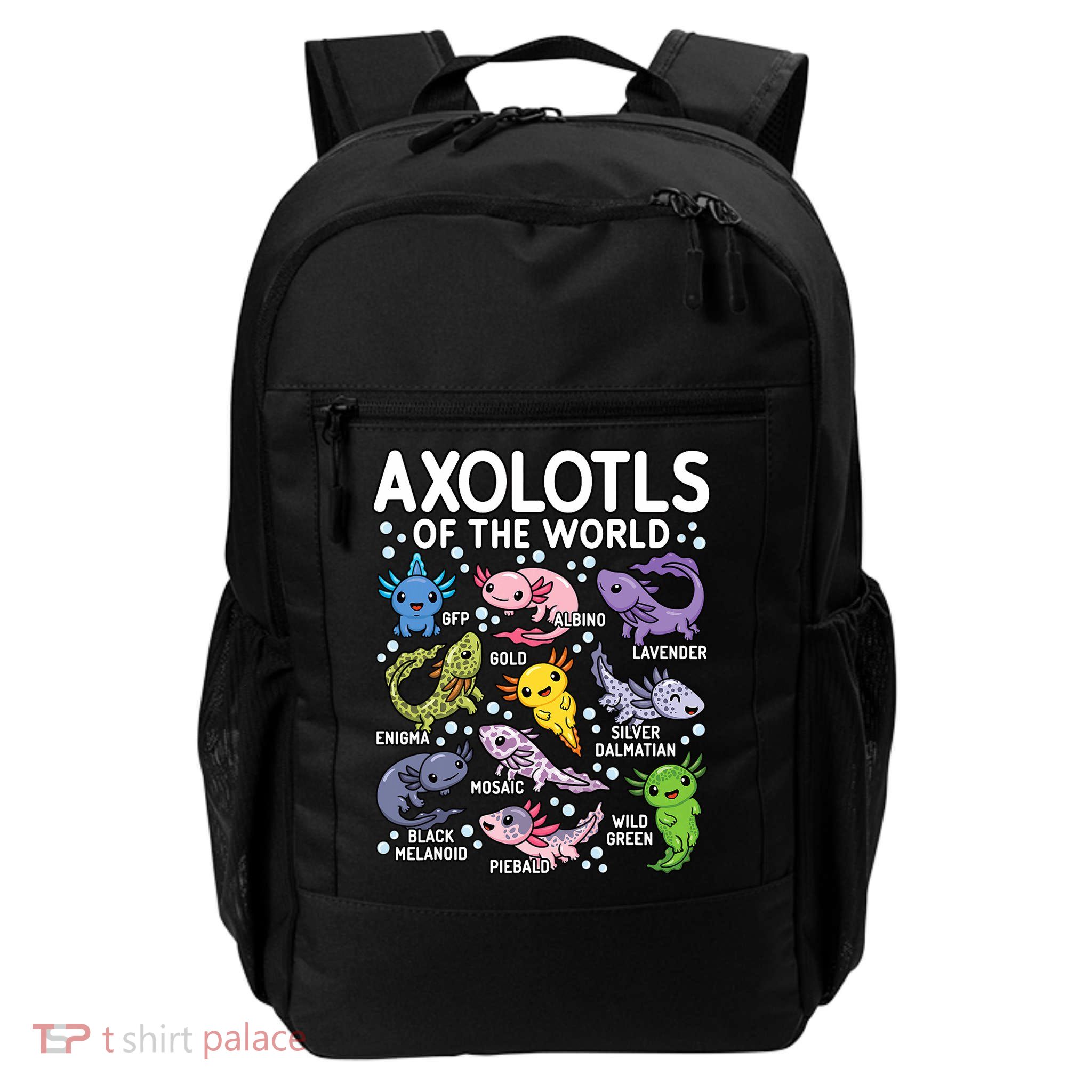 Axolotls Of The World Cute Kawaii Axolotl Backpack