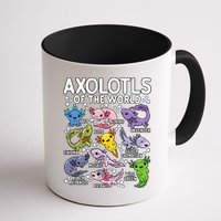 Axolotls Of The World Cute Kawaii Axolotl Mug