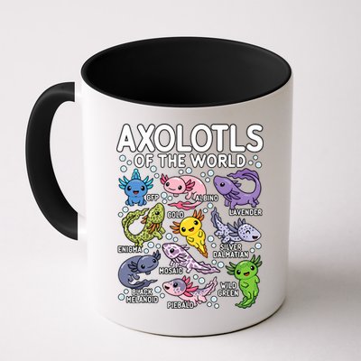 Axolotls Of The World Cute Kawaii Axolotl Mug