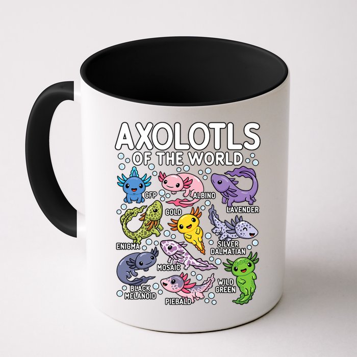 Axolotls Of The World Cute Kawaii Axolotl Mug