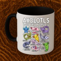 Axolotls Of The World Cute Kawaii Axolotl Mug