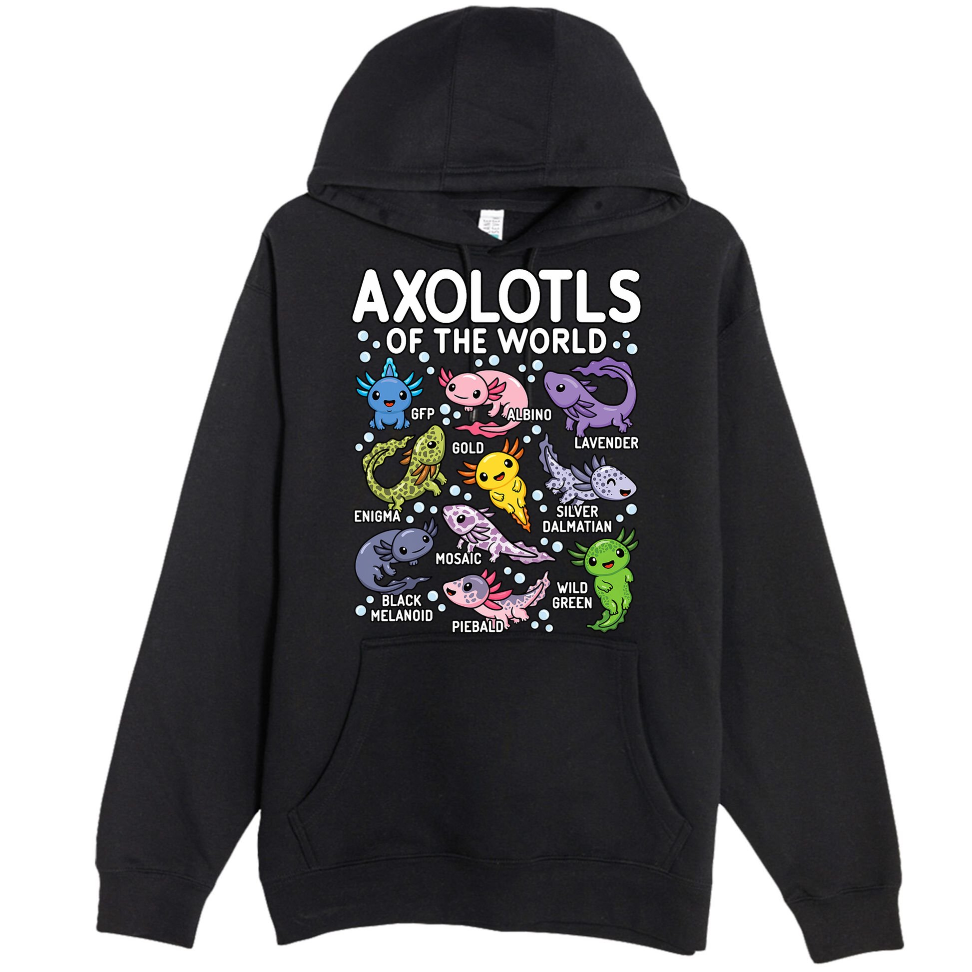 Axolotls Of The World Cute Kawaii Axolotl Premium Pullover Hoodie