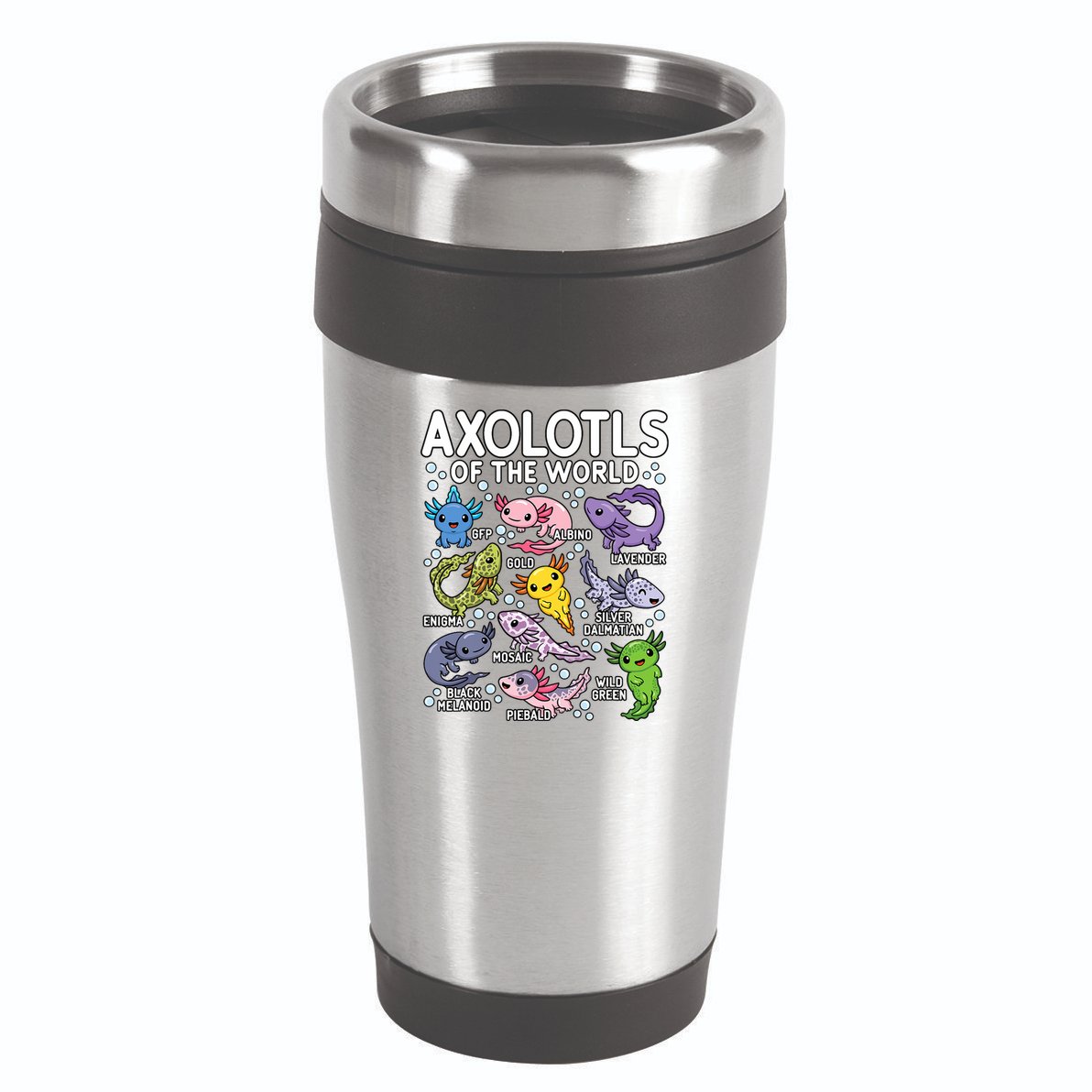 Axolotls Of The World Cute Kawaii Axolotl 16oz Travel Tumbler