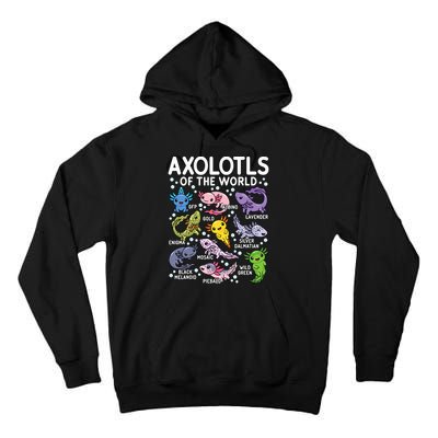 Axolotls Of The World Cute Kawaii Axolotl Tall Hoodie