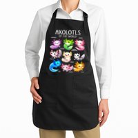 Axolotls Of The World Kawaii Types Of Axolotl Fish Amphibian Apron