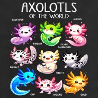 Axolotls Of The World Kawaii Types Of Axolotl Fish Amphibian Trucker Hat