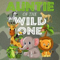 Auntie Of The Wild One Zoo Safari Jungle Animals Lover Legacy Tie Dye Trucker Hat