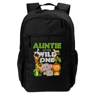 Auntie Of The Wild One Zoo Safari Jungle Animals Lover Backpack