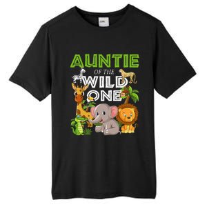 Auntie Of The Wild One Zoo Safari Jungle Animals Lover Tall Fusion ChromaSoft Performance T-Shirt