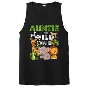 Auntie Of The Wild One Zoo Safari Jungle Animals Lover PosiCharge Competitor Tank