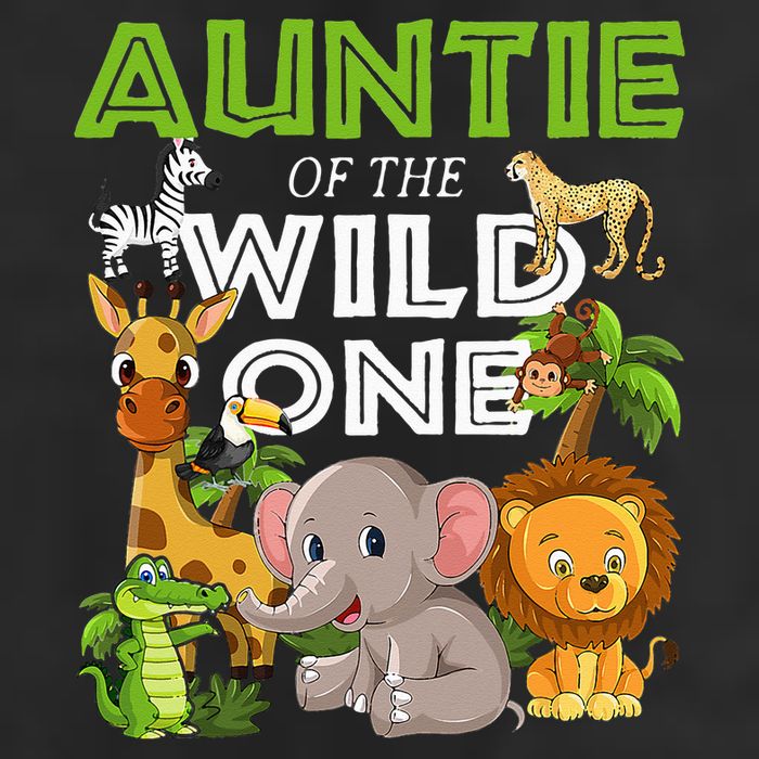 Auntie Of The Wild One Zoo Safari Jungle Animals Lover Golf Towel