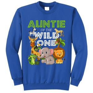 Auntie Of The Wild One Zoo Safari Jungle Animals Lover Sweatshirt