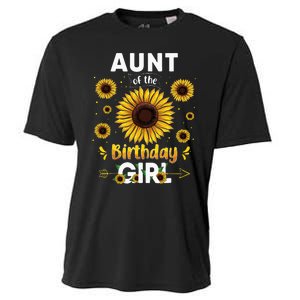 Aunt Of The Birthday Sunflower Party Family Matching Cooling Performance Crew T-Shirt