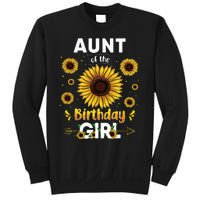 Aunt Of The Birthday Sunflower Party Family Matching Sweatshirt