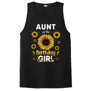 Aunt Of The Birthday Sunflower Party Family Matching PosiCharge Competitor Tank