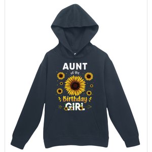 Aunt Of The Birthday Sunflower Party Family Matching Urban Pullover Hoodie