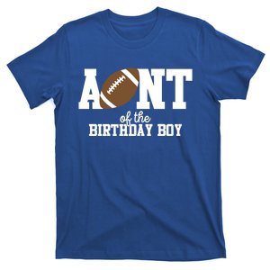 Aunt Of The Birthday Football Lover First Birthday Party Gift T-Shirt