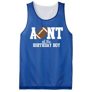 Aunt Of The Birthday Football Lover First Birthday Party Gift Mesh Reversible Basketball Jersey Tank