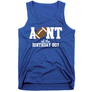 Aunt Of The Birthday Football Lover First Birthday Party Gift Tank Top