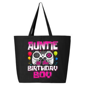 Auntie Of The Birthday Boy Matching Video Gamer Birthday 25L Jumbo Tote